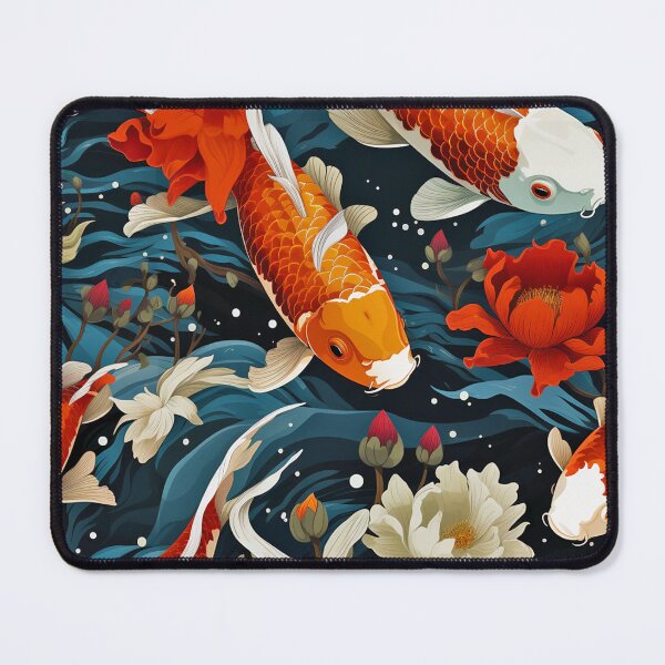 Item preview, Koi Fish Garden Pattern designed and sold by Qoupy.