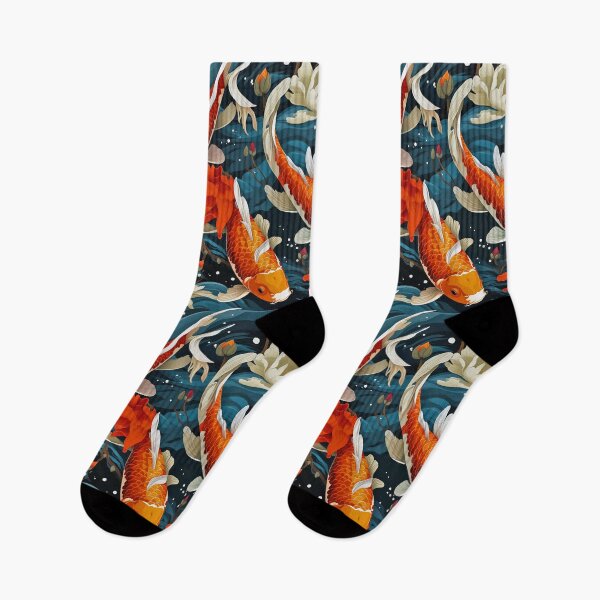 Item preview, Koi Fish Garden Pattern designed and sold by Qoupy.