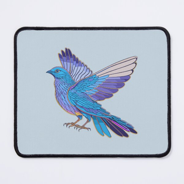Item preview, Cute holographic Bird with colorful feathers designed and sold by davidbomel-Art.