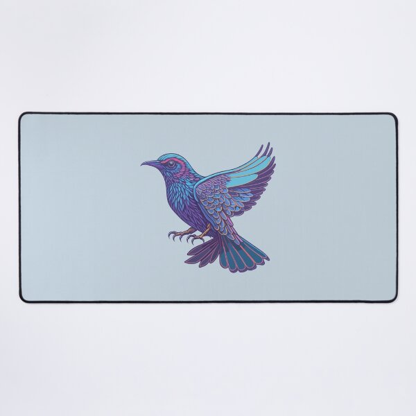 Item preview, Cute holographic Bird with colorful feathers designed and sold by davidbomel-Art.