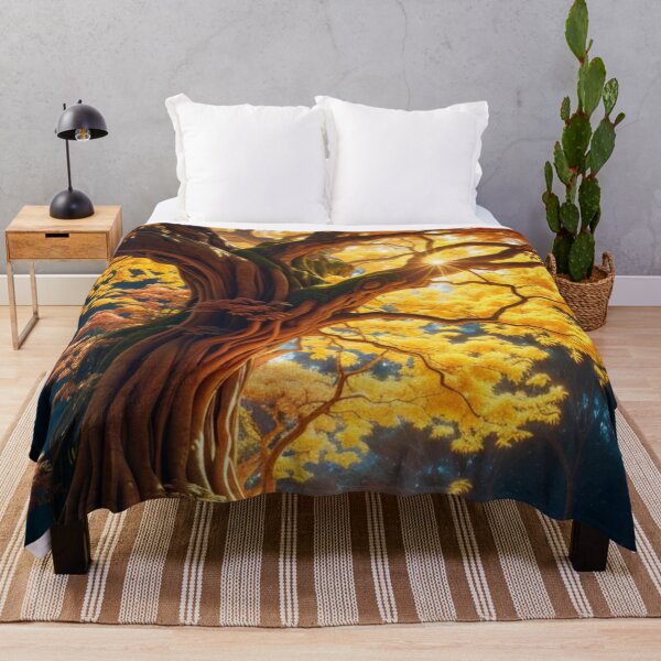Item preview, Autumn Majesty - Big Tree in Fall | Captivating Beauty of Seasonal Transition designed and sold by OrangeMG.