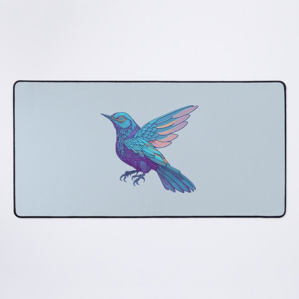 Item preview, Cute holographic Bird with colorful feathers designed and sold by davidbomel-Art.
