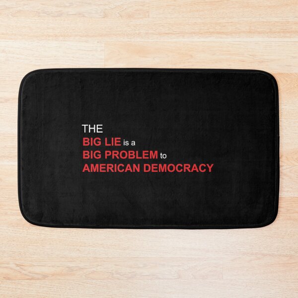 Item preview, The big lie is a big problem white text designed and sold by Politics-Corner.