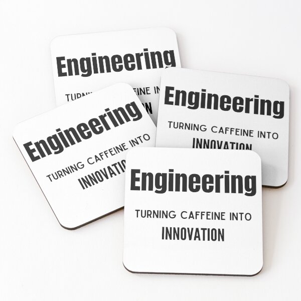 Item preview, Engineering. Turning caffeine into innovation designed and sold by Custom-Print.