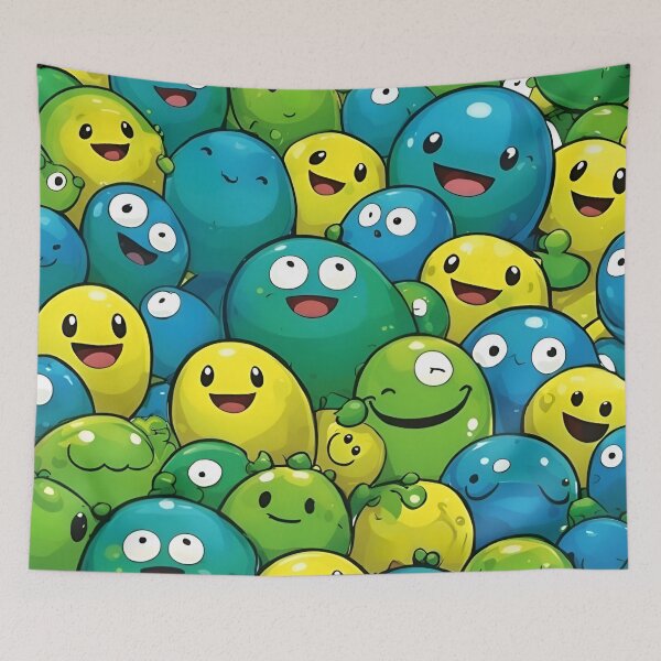 Item preview, Happy gooey blobs designed and sold by AJSRPrints.