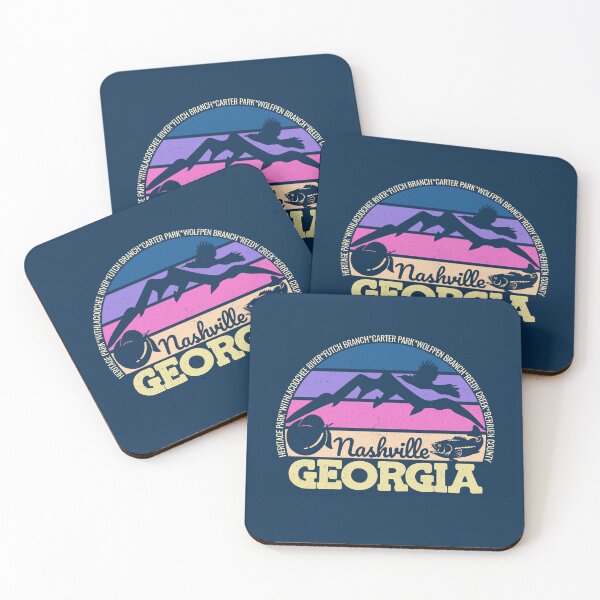 Item preview, Nashville Georgia Sunset Retro Vintage Local Pride Logo designed and sold by CRHPOD20.