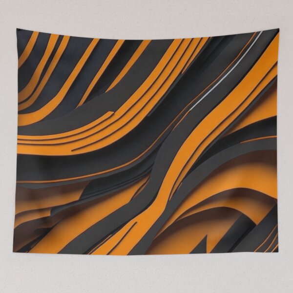 Item preview, Black and orange Abstract pattern 2 designed and sold by Rothnaric.
