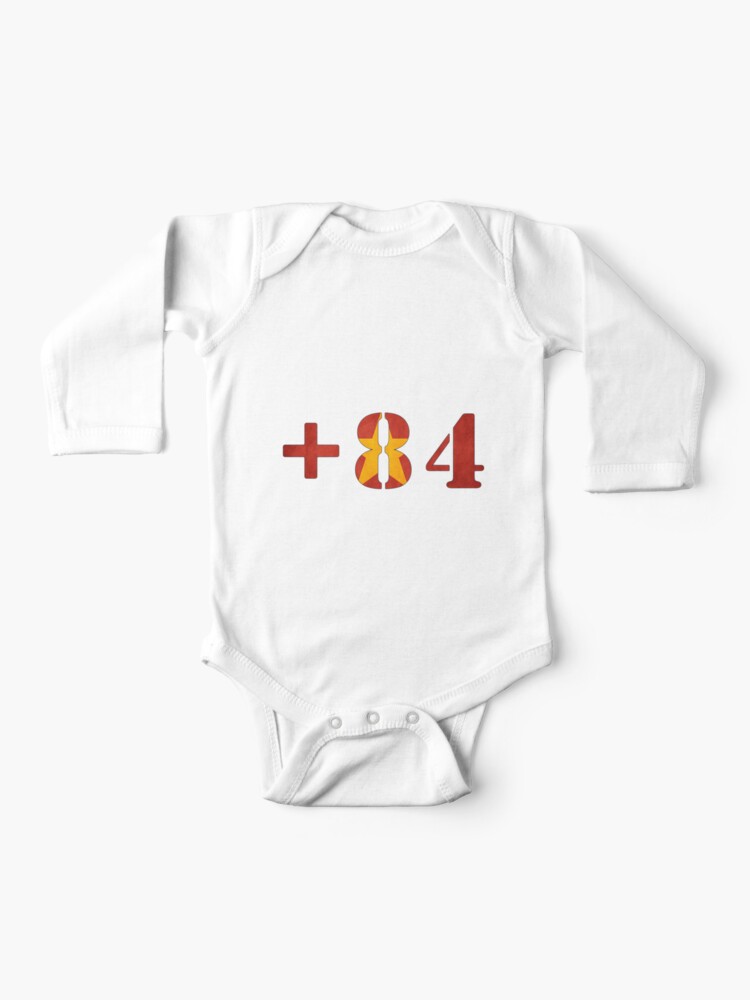 Vietnam Country Code 84 Tshirt Baby One Piece By Chilldesign Redbubble