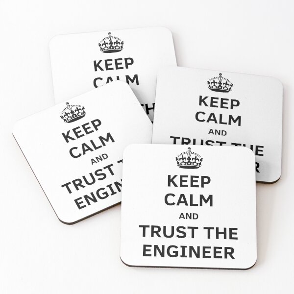Item preview, Keep calm and trust the engineer designed and sold by Custom-Print.