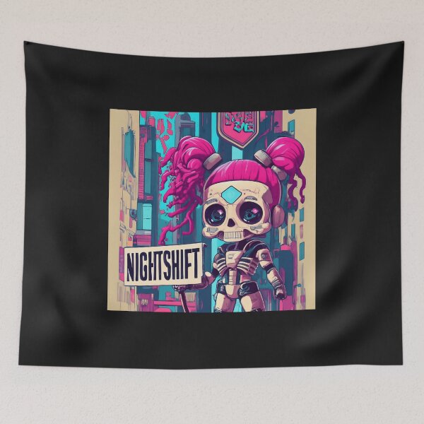 Item preview, Skeleton Halloween Nightshift designed and sold by Shiwwa.