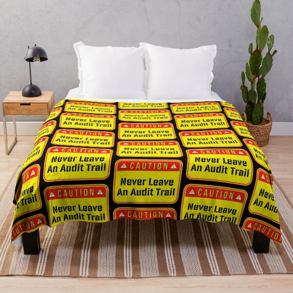 Item preview, CAUTION: Never Leave An Audit Trail - funny warning signs designed and sold by DesignsFromTW-S.