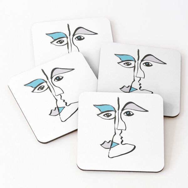 Item preview, Cubist Line Art Abstract Portrait designed and sold by neomadesigns.