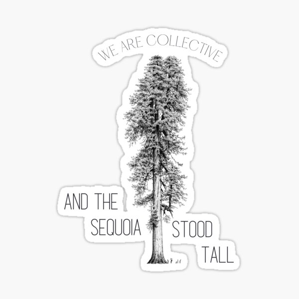 and the sequoia stood tall Sticker
