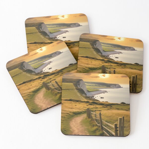 Item preview, Dorset Area of Outstanding Natural Beauty (AONB) United Kingdom - 2 - Photorealistic Digital Art | WanderUpNorthCo. designed and sold by WanderUpNorth.
