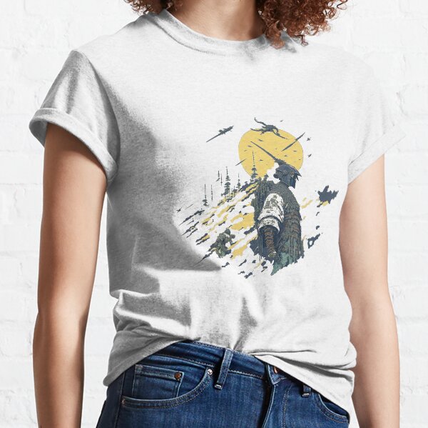 Modern new Japanese Ukiyo-e Style Art , New Samurai ranger Classic T-Shirt