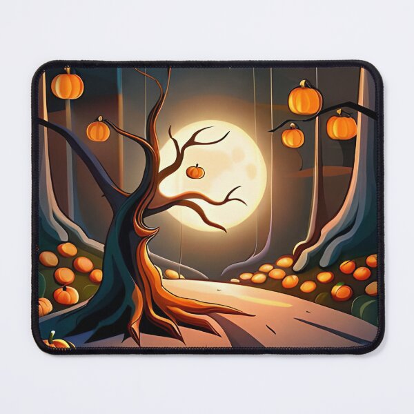 Item preview, Haunted Tree with Glowing Pumpkins designed and sold by yourfavdraw.