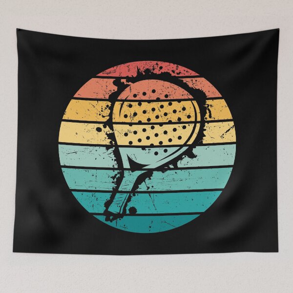 Item preview, Padel tennis, vintage, retro sunset designed and sold by Pau Baz.