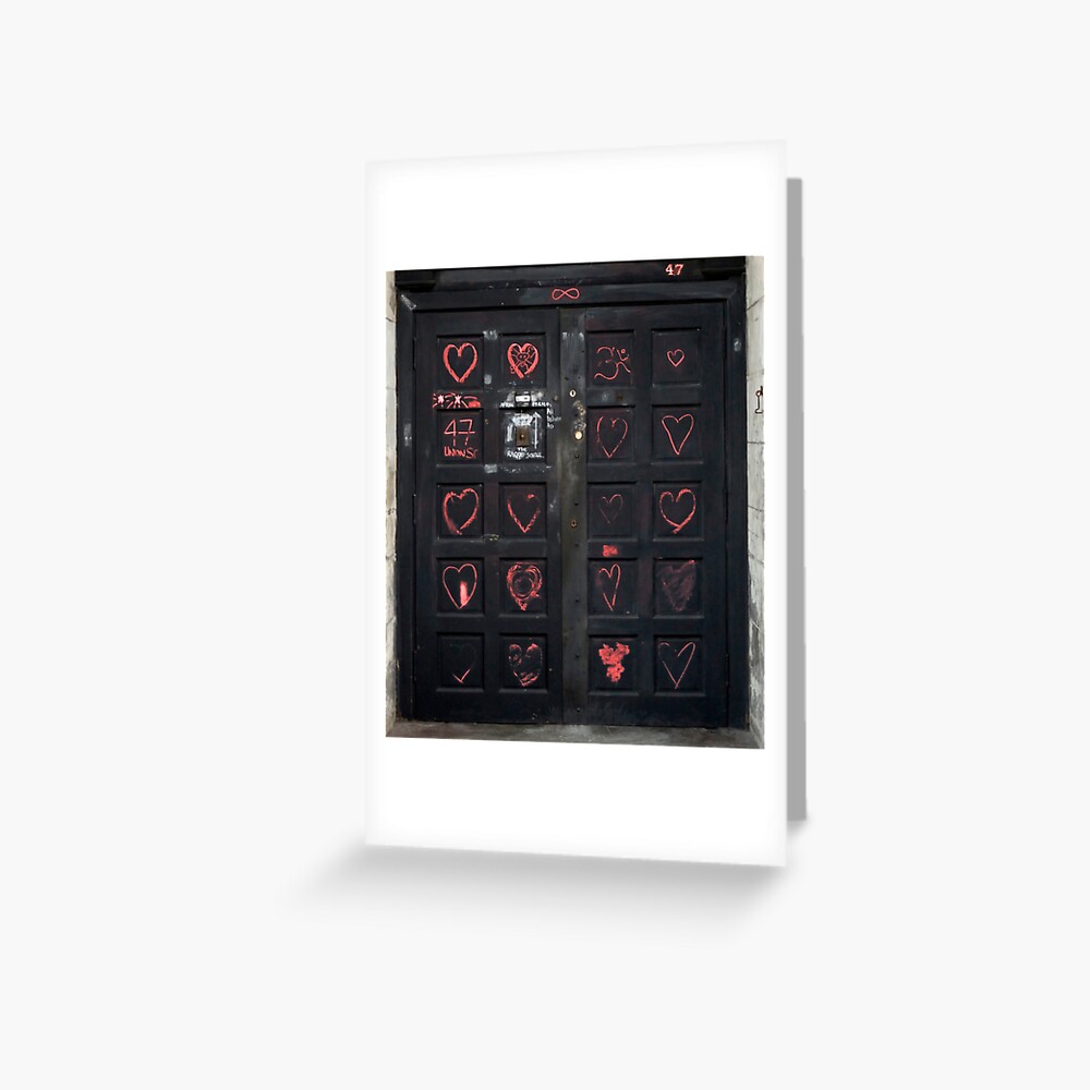 Door of Hearts Greeting Card