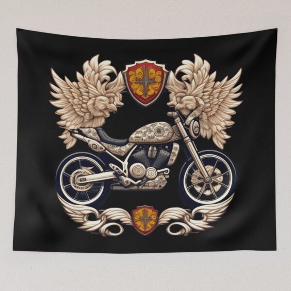 Item preview, Motorcycle cross crest  designed and sold by Roxburylane.