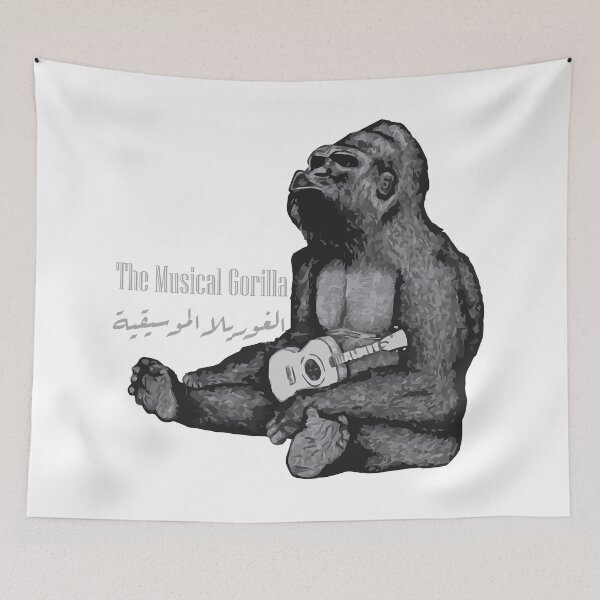 Item preview, The Musical Gorilla: Arabic Calligraphy Design designed and sold by WAHAD.