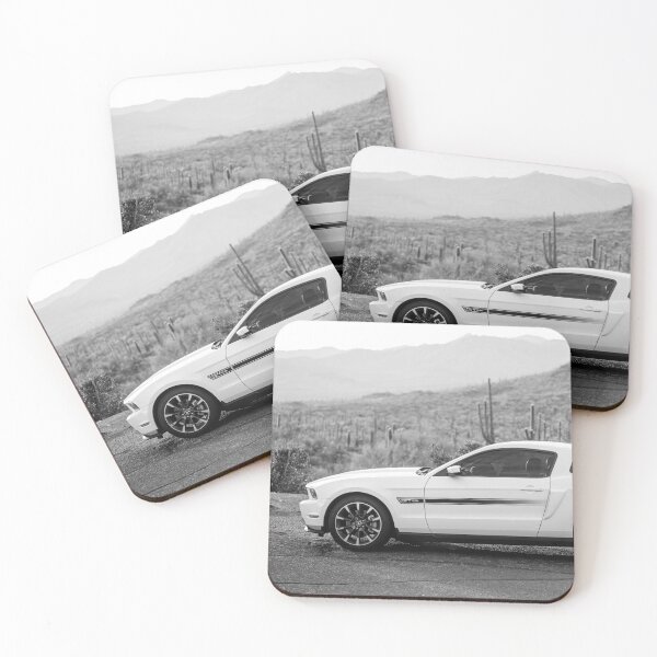 Item preview, Mustang in the Desert in Black & White designed and sold by strangelandppp.