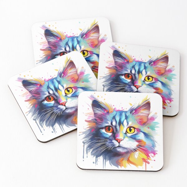 Item preview, Colorful Cat designed and sold by Ebuch007.