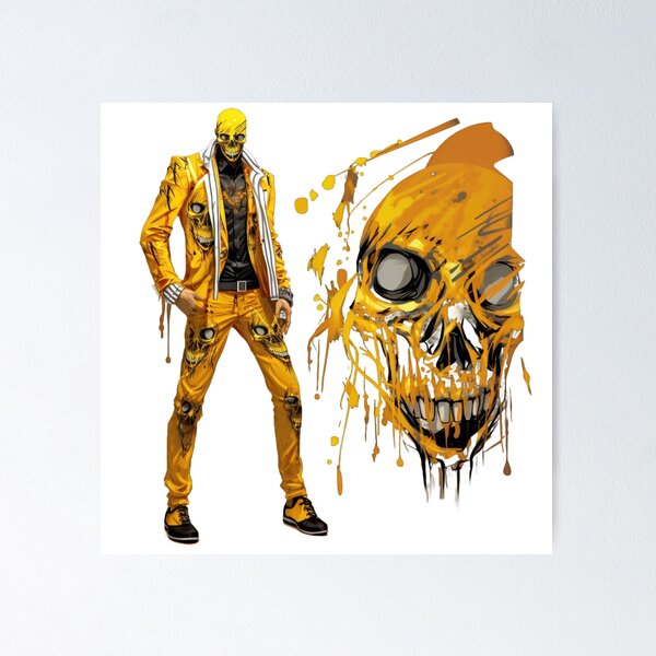 Item preview, Golden Attire Skull Head - Art T-Shirt designed and sold by AIPICCRAFT.