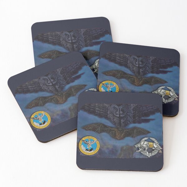 Item preview, UKRAINAN RARE GRU OFFICE PICTURE OWL AND BAT DELUXE designed and sold by THE AMERICAN TEEVANGELIST.