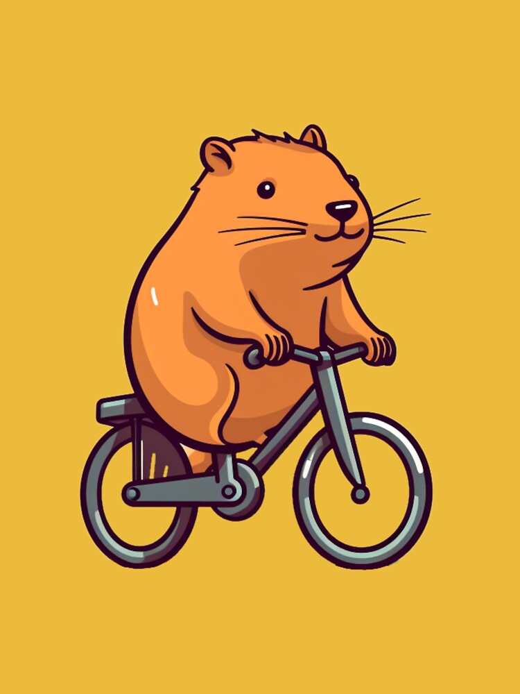 Capybara Reiten Tricycle T-Shirt Süßes Tier liebhaber T-Shirt