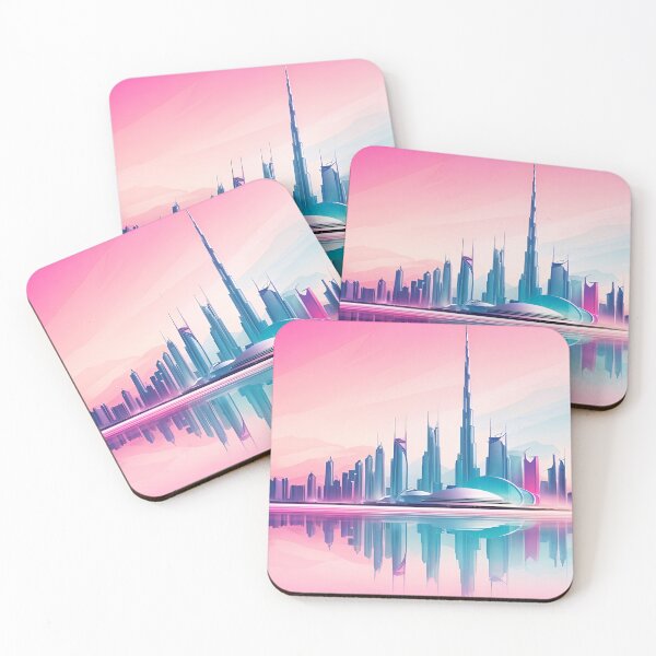 Item preview, Dubai Skyline - Minimalistic Abstract artwork designed and sold by Marciolini.