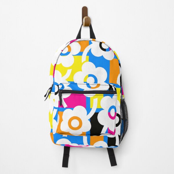 Item preview, Iconic Retro Scandinavian Floral Pattern in Bauhaus Colors designed and sold by Deutschic.