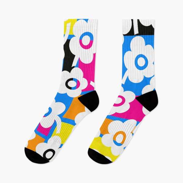 Item preview, Iconic Retro Scandinavian Floral Pattern in Bauhaus Colors designed and sold by Deutschic.
