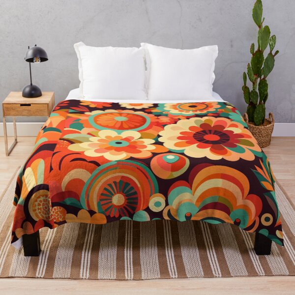 Item preview, Retro colorful pattern designed and sold by siwabudda.
