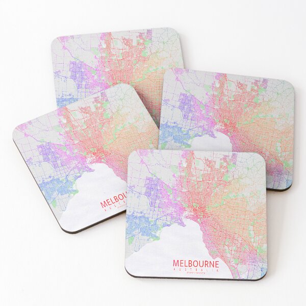Item preview, Melbourne City Map of Australia - Colorful designed and sold by deMAP.