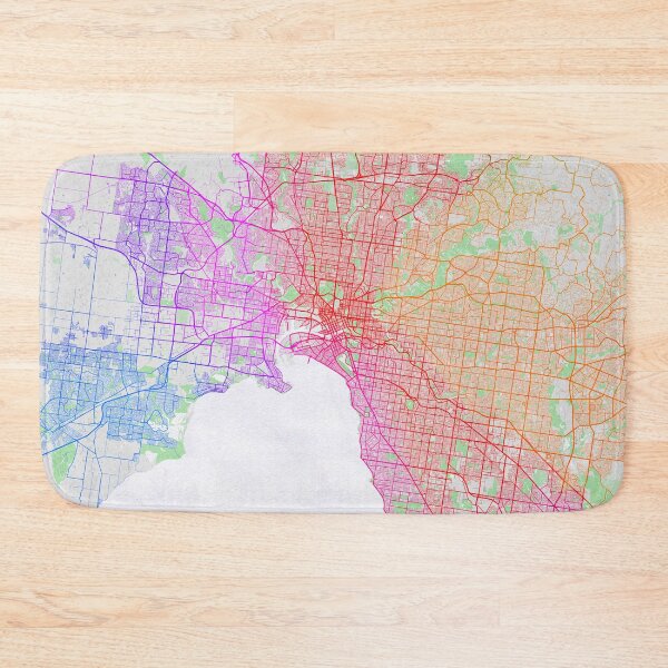 Item preview, Melbourne City Map of Australia - Colorful designed and sold by deMAP.