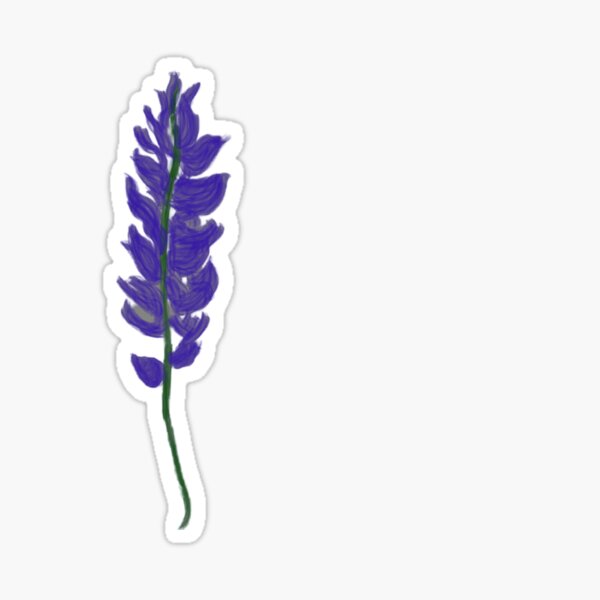 Indigo Flower Stickers for Sale