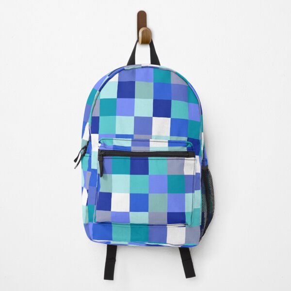 Item preview, Shades of Blue Pixel Squares Pattern designed and sold by ColorfulKiddos.