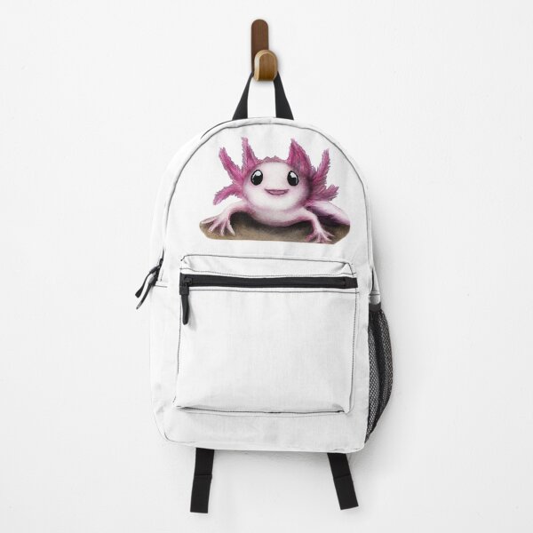Item preview, Cute Pink Axolotl watercolour painting designed and sold by Funsize-Art.