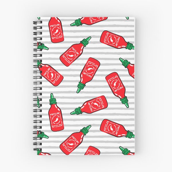 Item preview, sriracha sauce - gray stripes designed and sold by littlearrow.