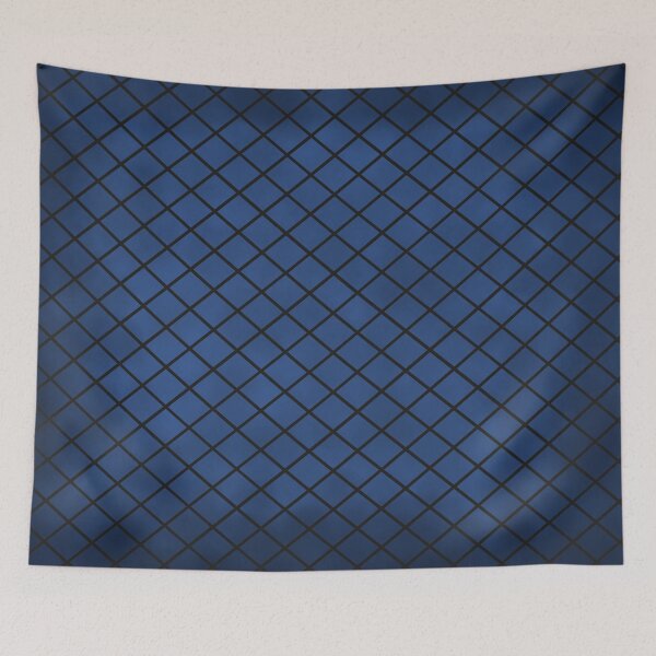 Item preview, blue checkered fence designed and sold by ZiphGames.