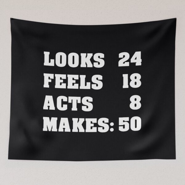 Item preview, Looks Feels Acts Makes 50	 designed and sold by kupzhgmbkuk21.