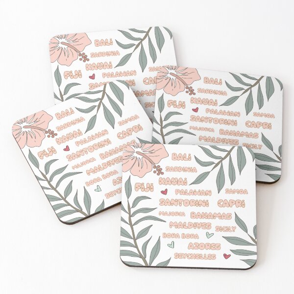 Item preview, Island Lovers Bucket List  designed and sold by Flapi Store.