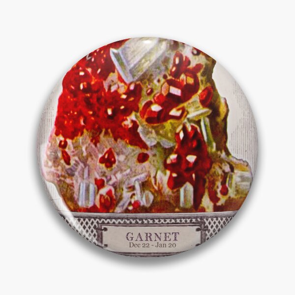 Item preview, Garnet birthstone, for Capricorn zodiac sign designed and sold by MINDTHECHERRY.
