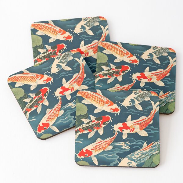 Item preview, Koi Fish in Ukiyo-e Style  designed and sold by RoxanneG.
