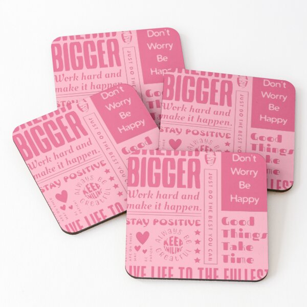 Item preview, Motivational Dual-Color Pink Positive Affirmations designed and sold by carroteraser.