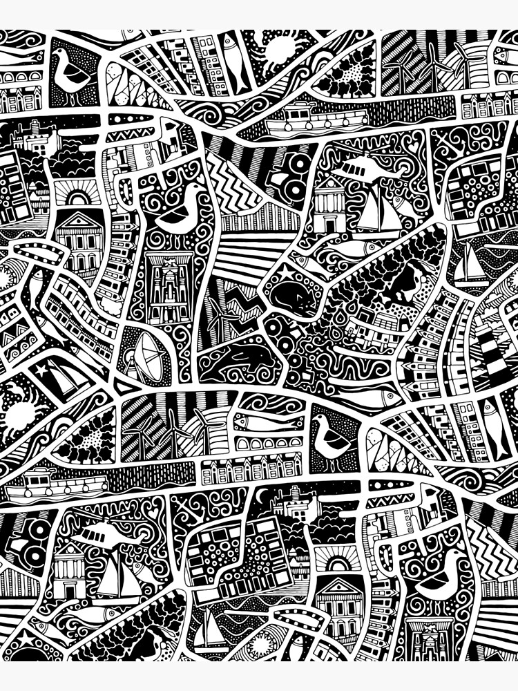Thumbnail 6 of 6, Apron, rural seaside living black designed and sold by scrummy.