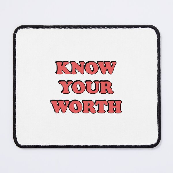 Item preview, Know your worth - self esteem affirmations designed and sold by Inspirationmotivation.