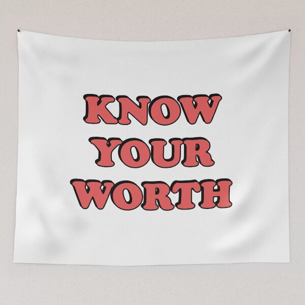 Item preview, Know your worth - self esteem affirmations designed and sold by Inspirationmotivation.