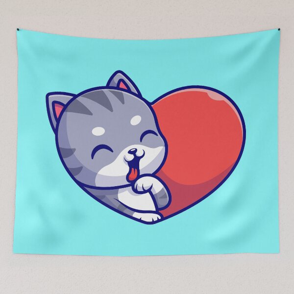 Item preview, Affectionate Cat: Cartoon Vector Icon designed and sold by hjian8219.
