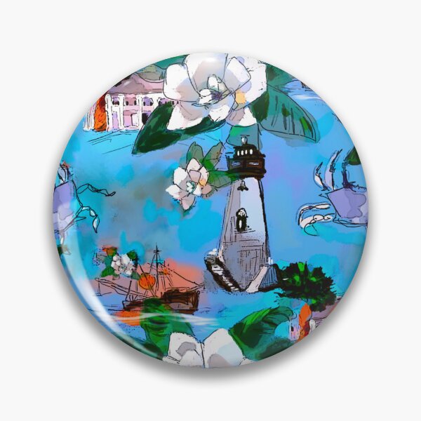 Item preview, Lowcountry Toile designed and sold by Julia Grammer-Begley.